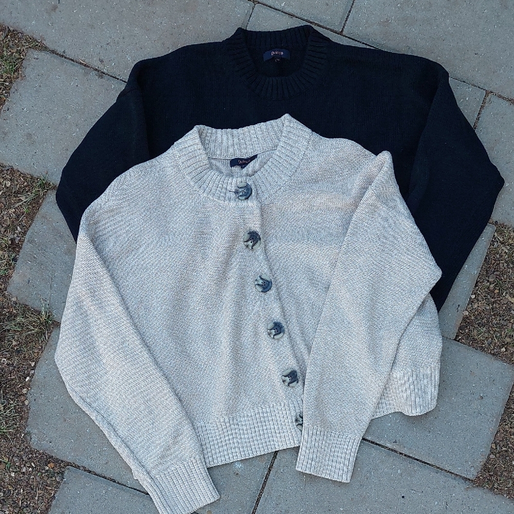 Bundle Quince Organic Cotton Sweaters